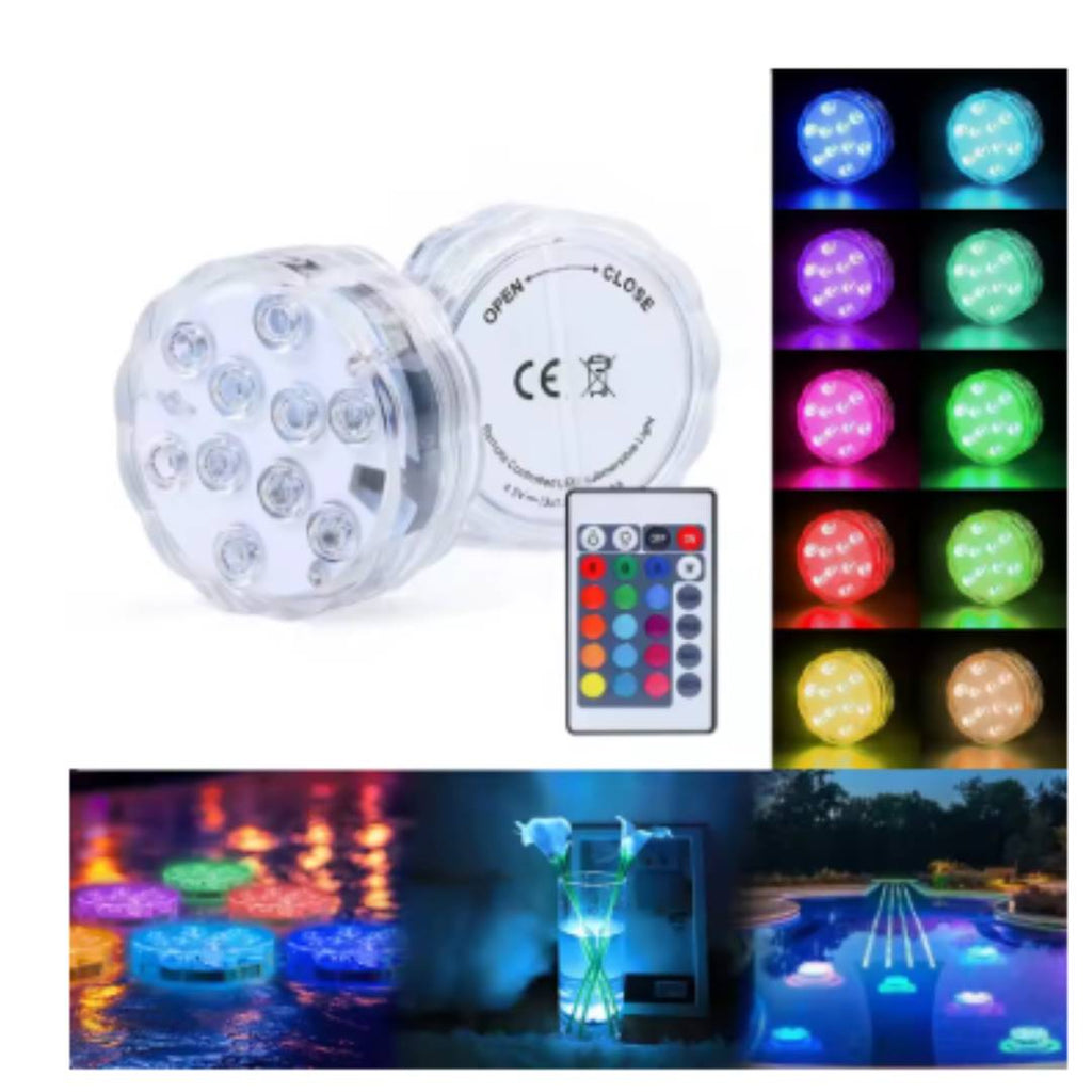 Luz LED Sumergible RGB para Acuario con Control Remoto