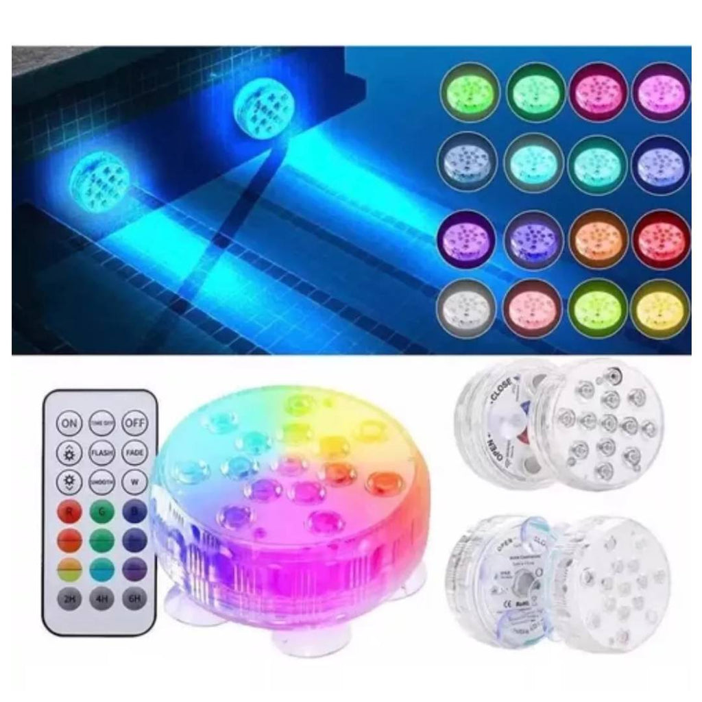 Luz LED Sumergible RGB para Acuario con Control Remoto